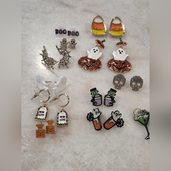 Halloween Themed Earrings Bundle Set - Picture 2 of 3